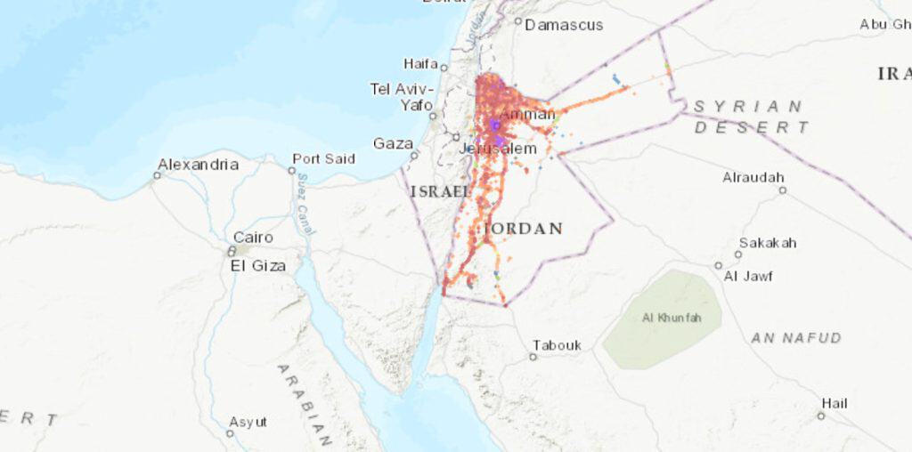 orange jordan coverage map