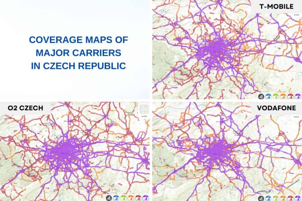Mobile Internet coverage in Czech