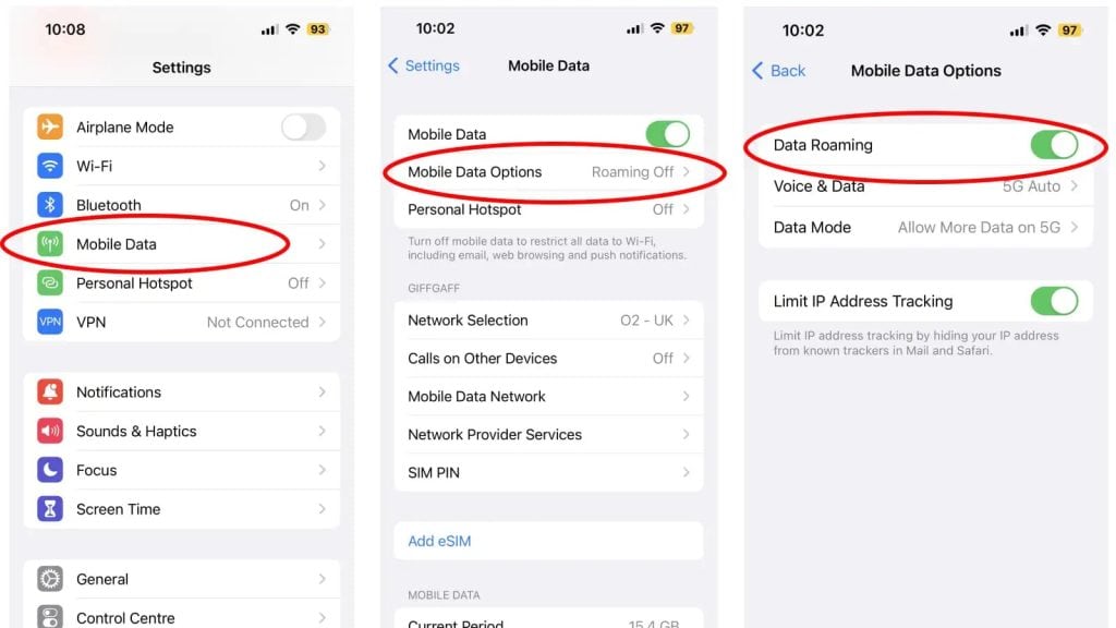 How to activate roaming service 