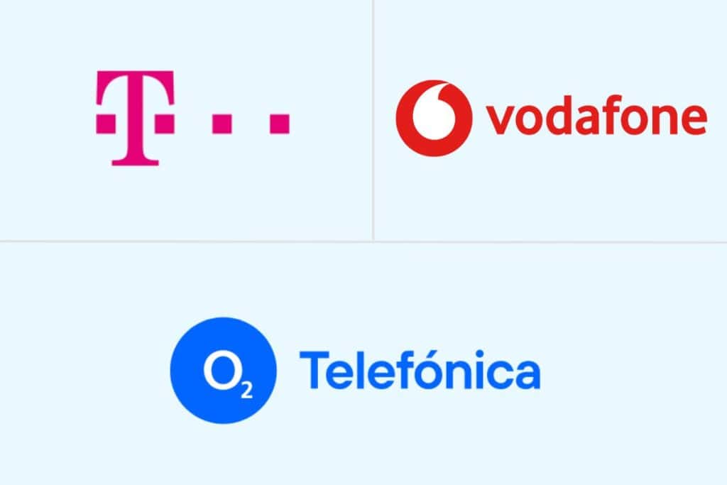 The three biggest mobile network providers in Berlin.