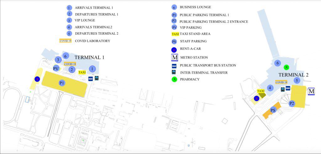 sofia airport map