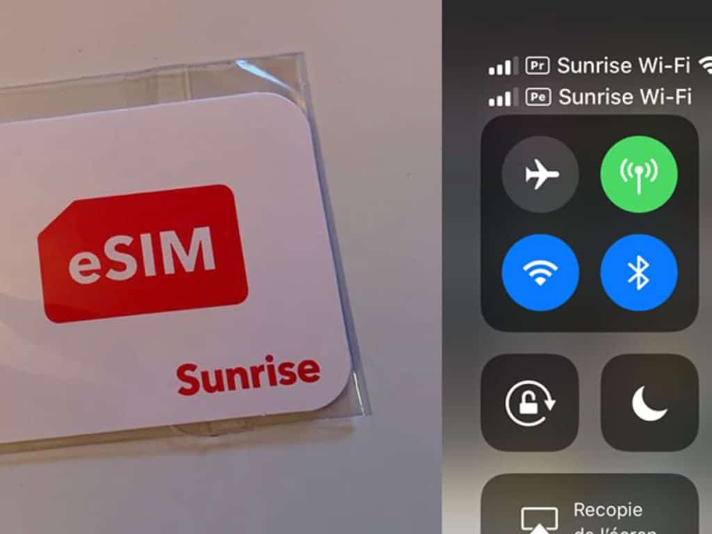 Sunrise eSIM is popular to tourists