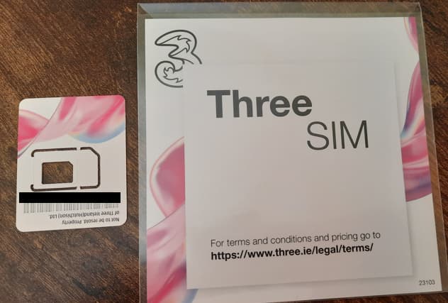 A Three SIM Card