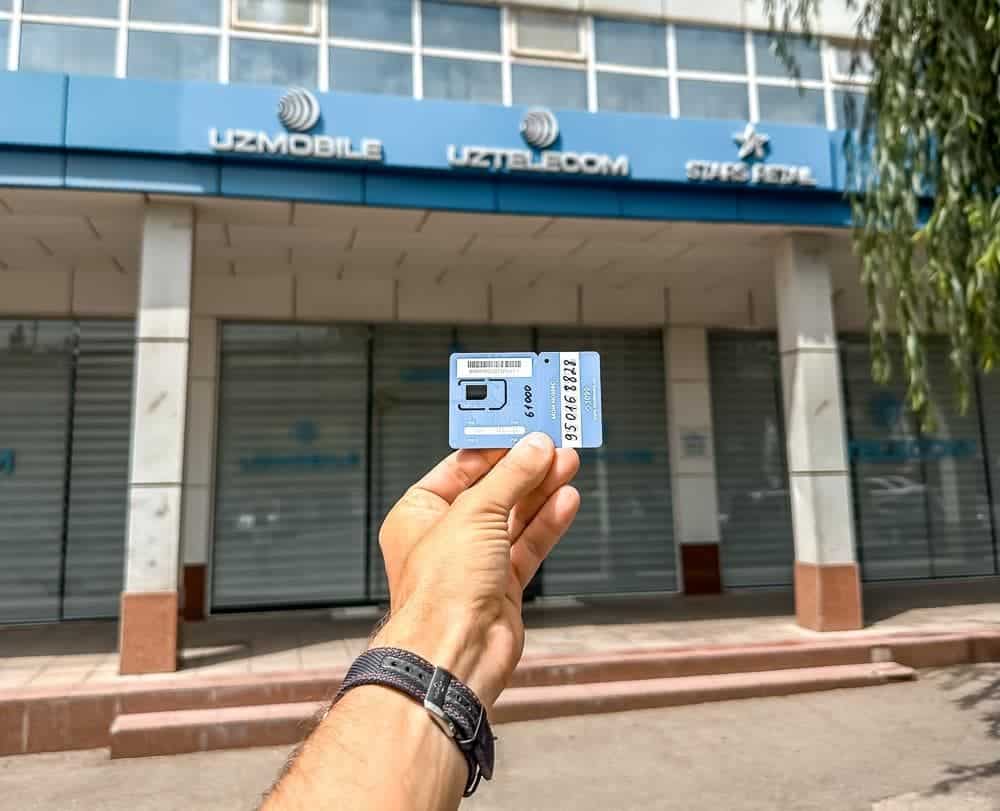 An UzMobile Uzbekistan SIM Card