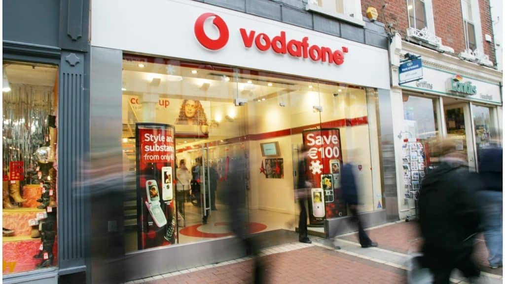 A Vodafone store in Dublin 