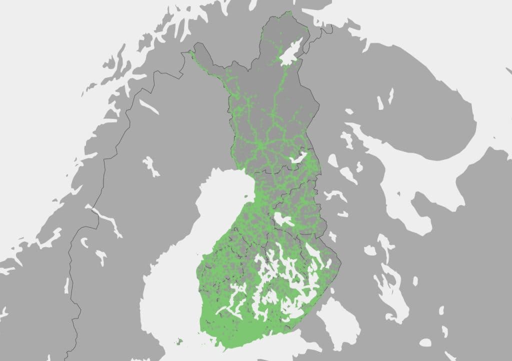 DNA coverage in Finland