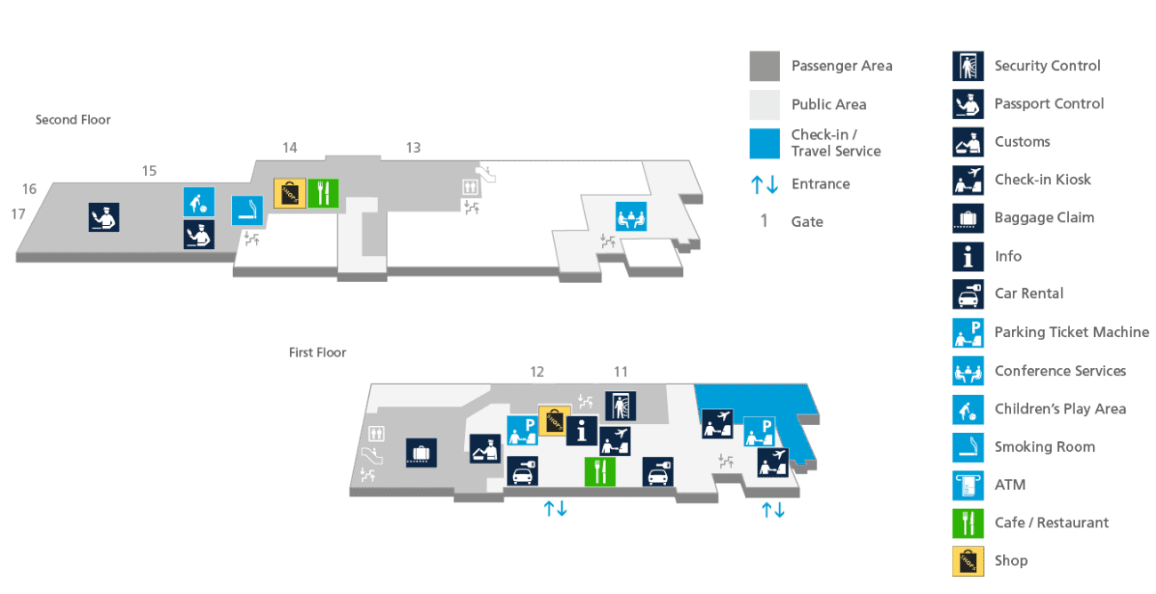 Elisa map store at Oulu airport
