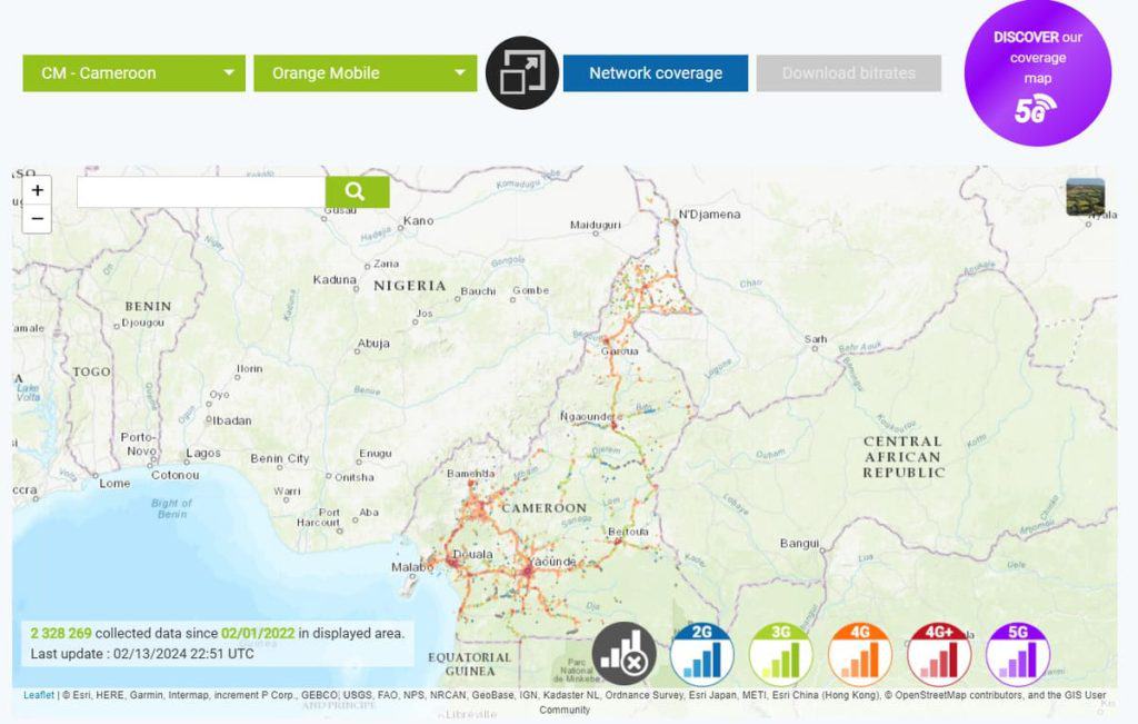 Orange has a strong coverage in urban areas