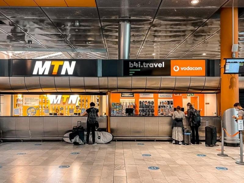 Buy MTN SIM card at the airport