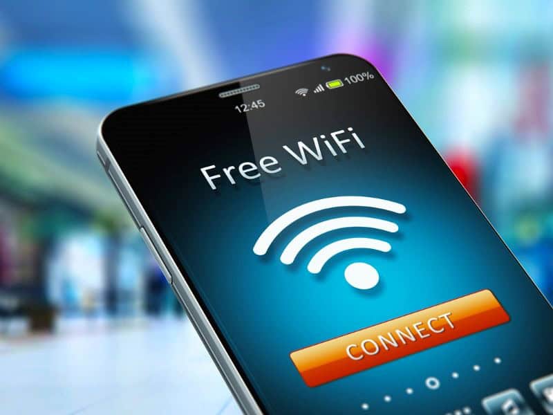 Take advantage of free wifi when possible in public places