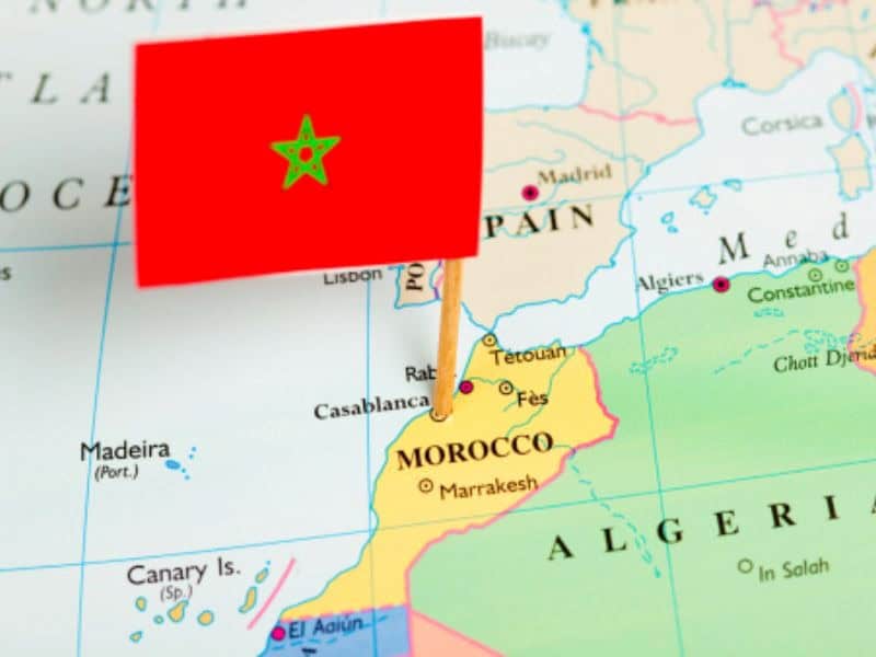 The network in Morocco is widely developed