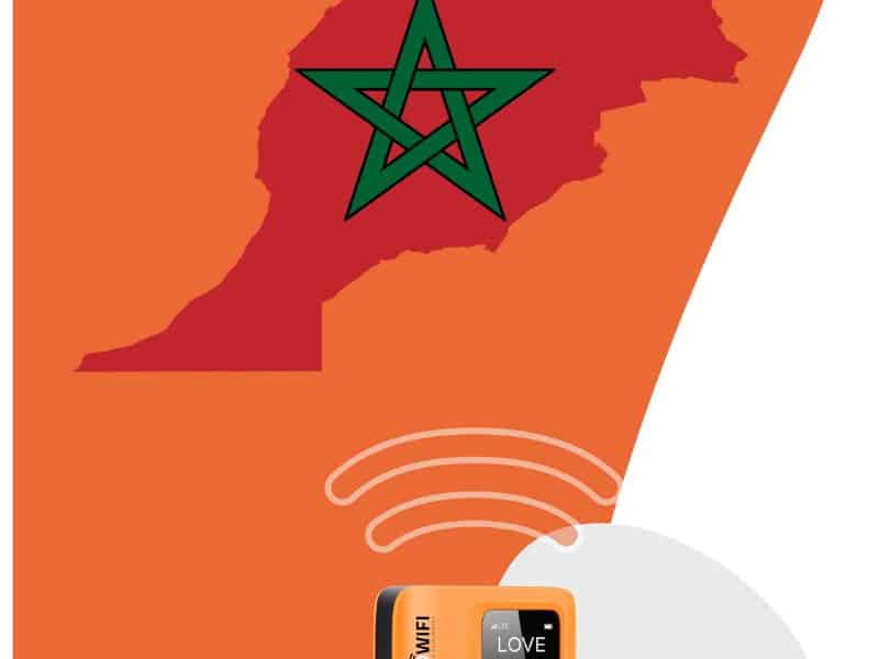 Use cell phone in Morocco using pocket wifi