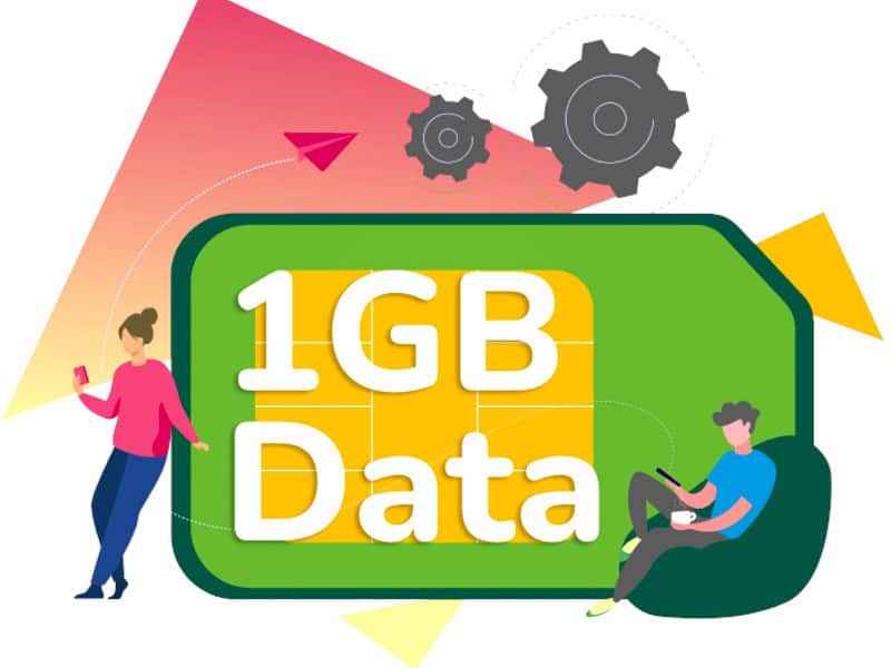 A 1GB data package is generally enough for a one-day traveler in Asia.