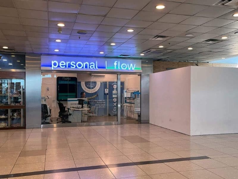 Personal Flow kiosk at Jorge Newbery Airport