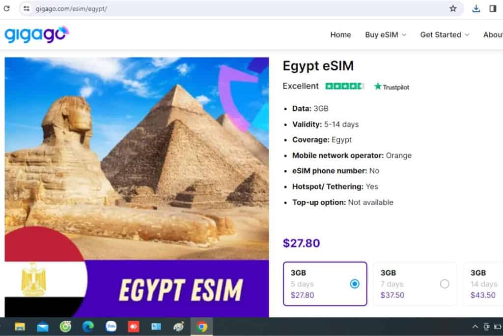 GIGAGO Egypt eSIM