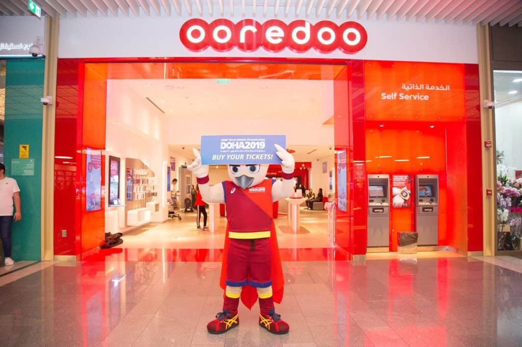 Ooredoo stores in the city centre