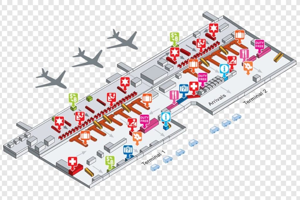 Hurghada International airport map (Source: PNGWing)