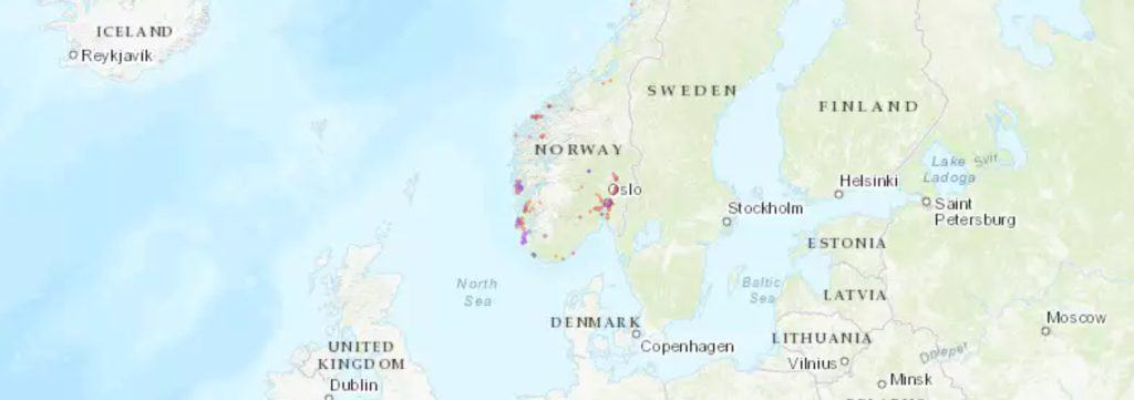 ice coverage in norway