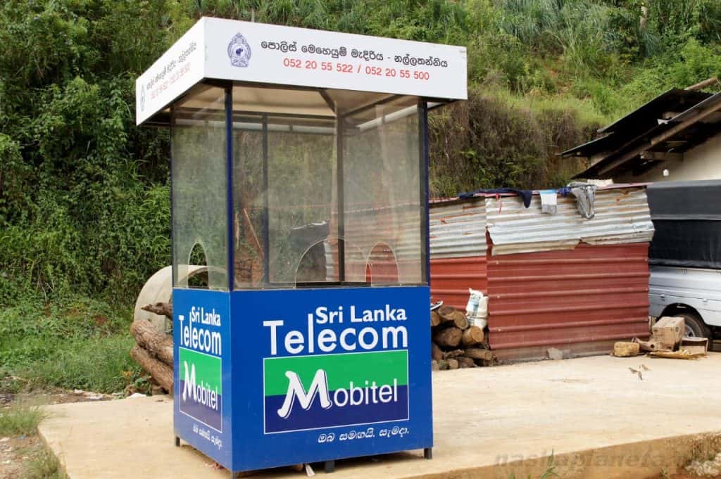 a SLTMobitel booth in Sri Lanka