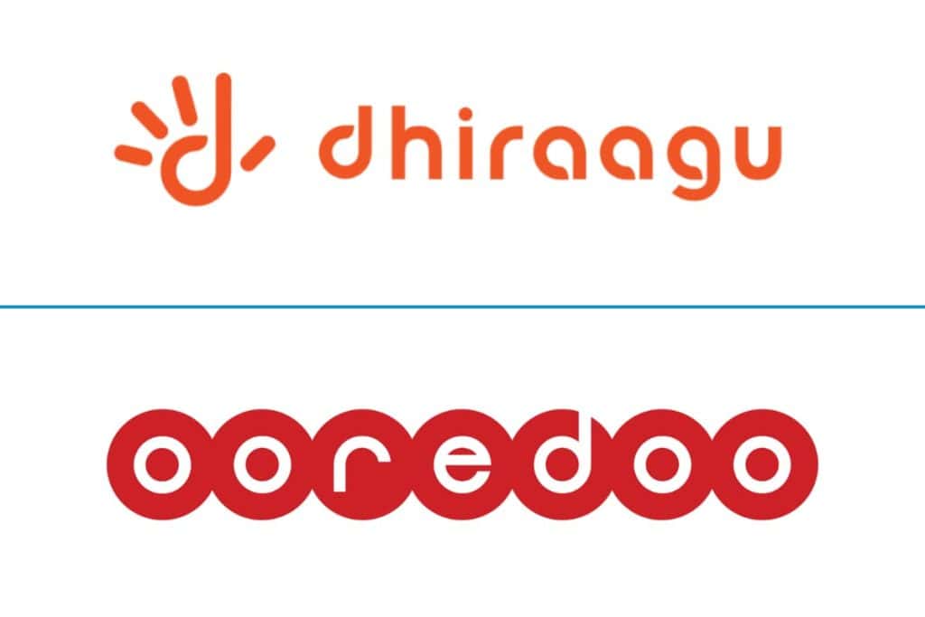 Major carriers in Maldives: Ooredoo and Dhiraagu