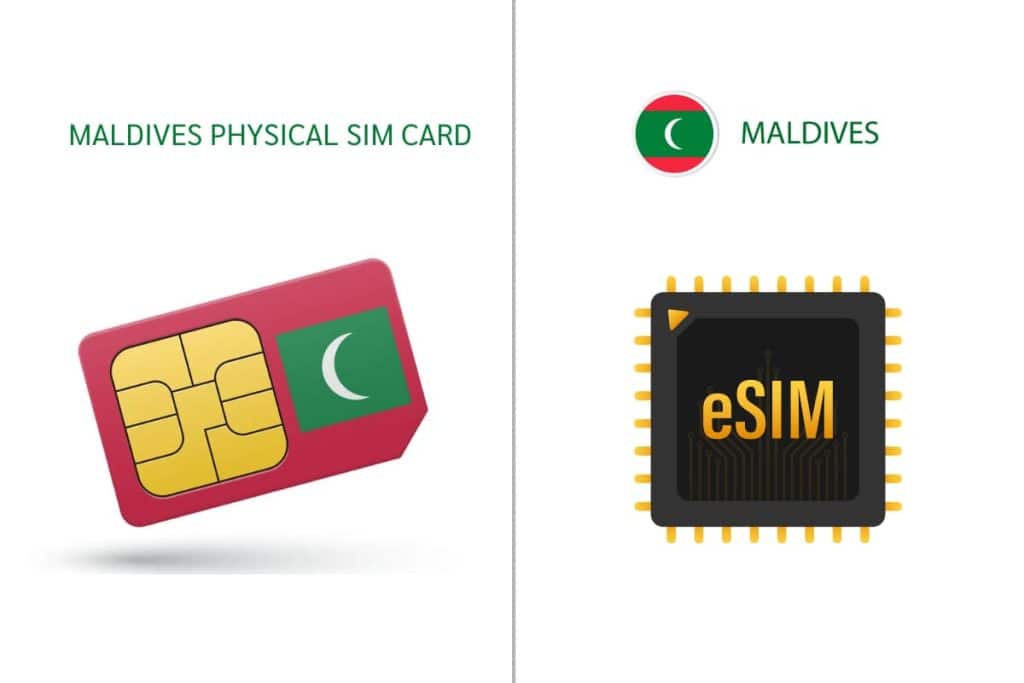 Prepaid physical Maldives SIM card and Prepaid eSIM for Maldives