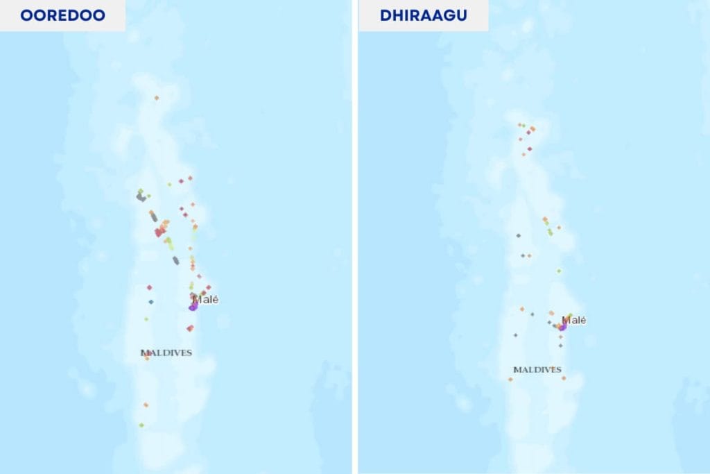 Maldives mobile internet Coverage