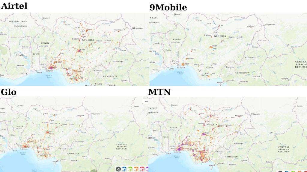 Mobile internet coverage in Nigeria