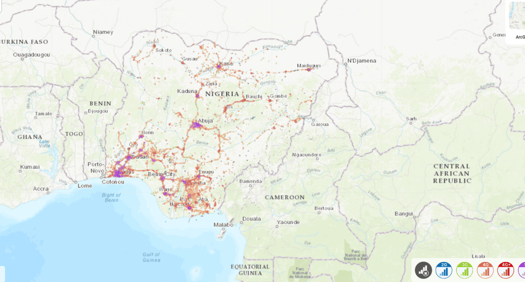 MTN Nigeria SIM cards & eSIMs coverage map