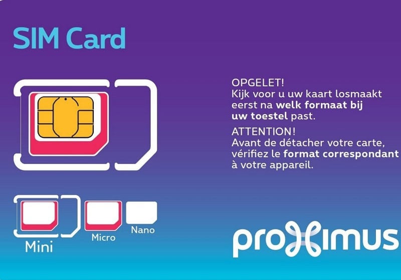 Proximus SIM cards data package