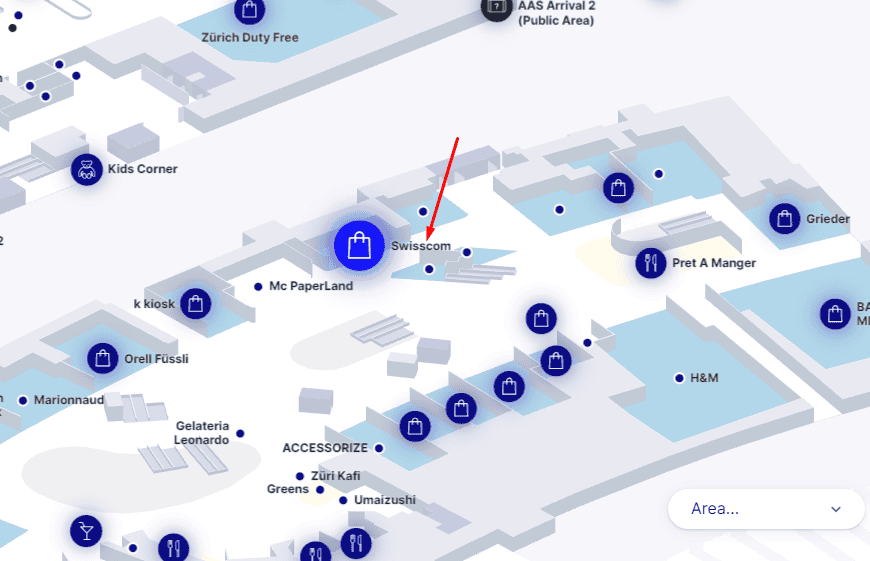 Where to buy Swisscom SIM card at Zurich airport