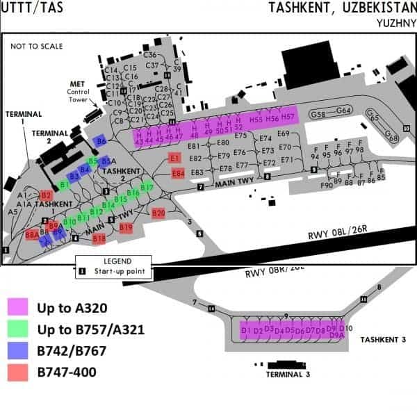 Tashkent Airport Map