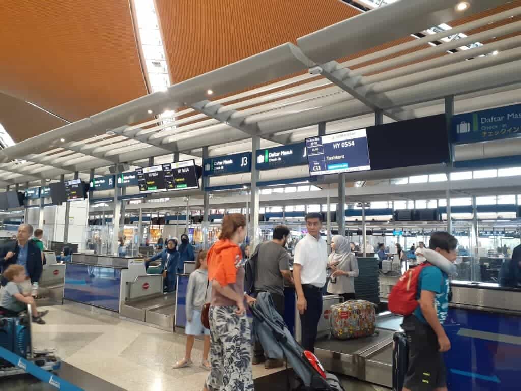 Staffs in Tashkent Airport can help travelers to buy SIM Card