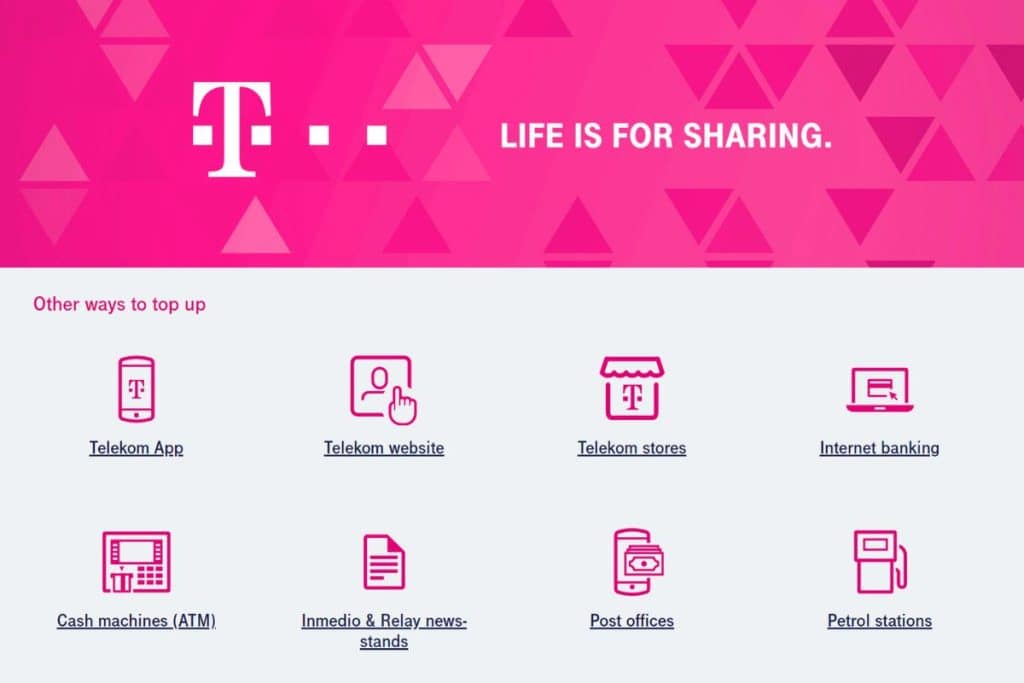 You can top-up your Telekom Romania Mobile SIM & eSIM in many ways.