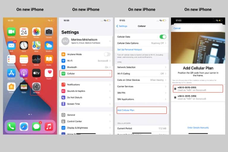 HOW TO TRANSFER ESIM ON IPHONE 17 PRO MAX visual data 3