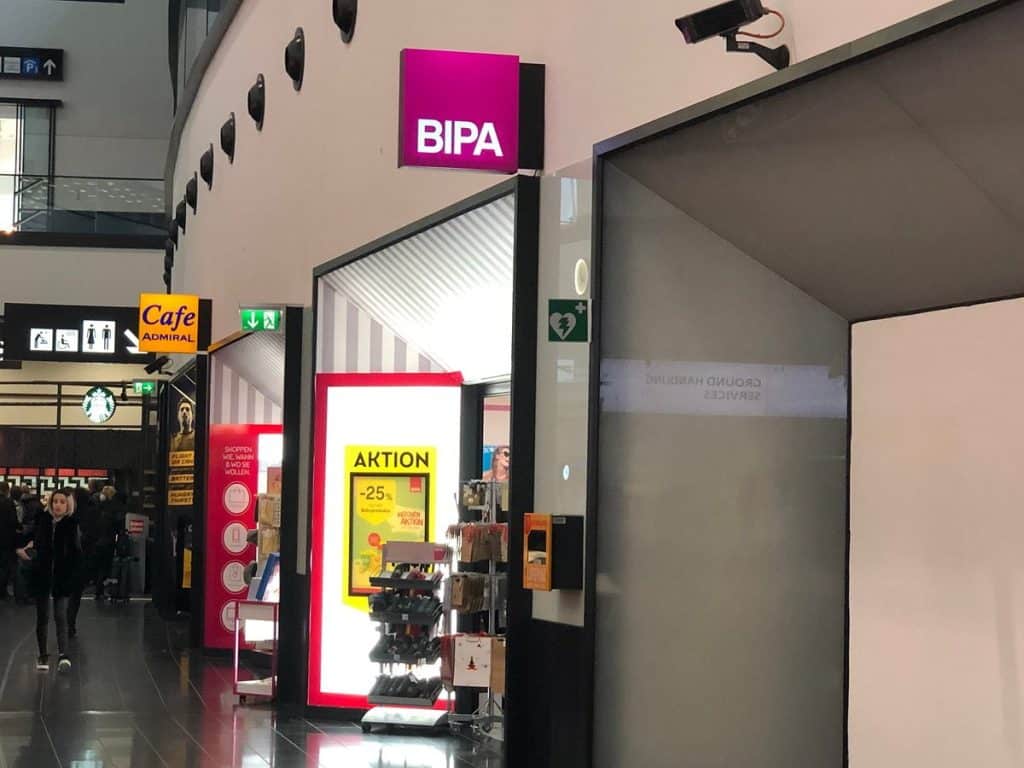 bipa store at vienna airport