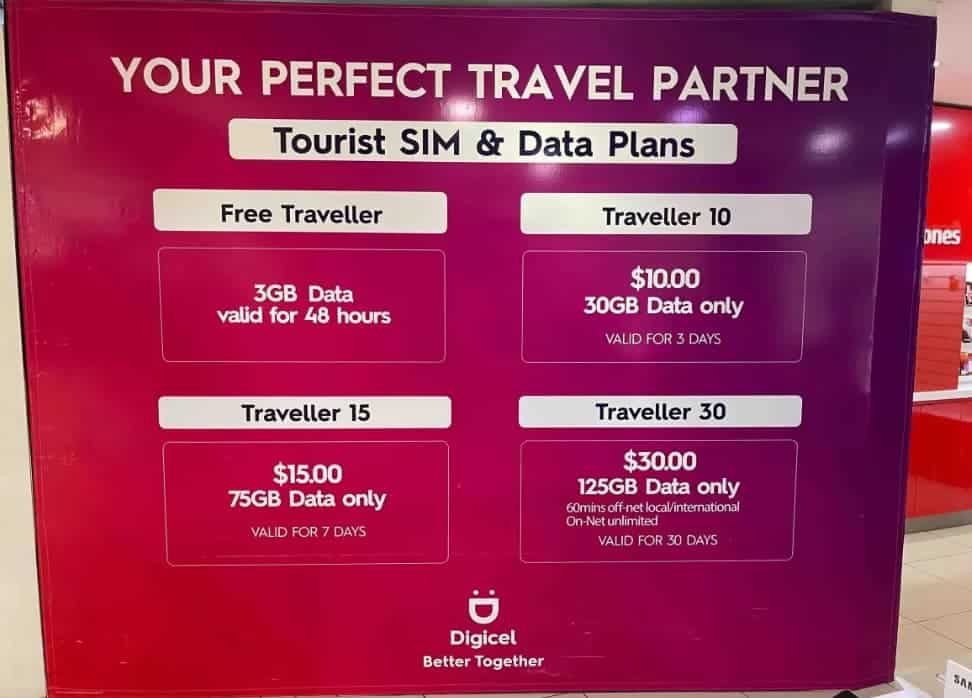 Digicel Fiji SIM Cards