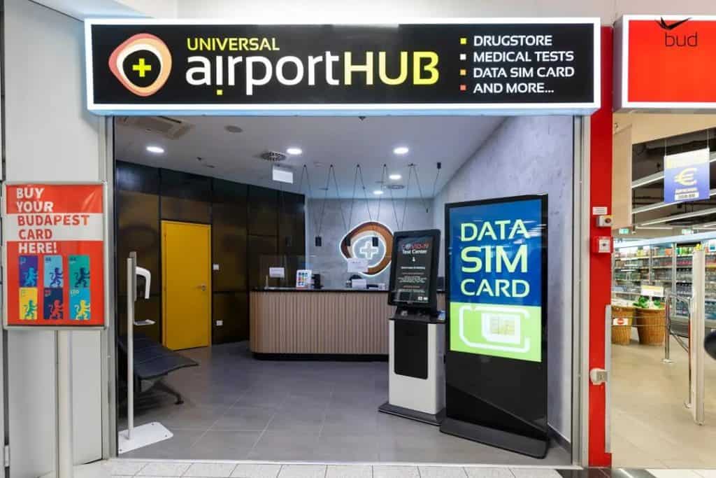 where to buy sim card at hungary airport