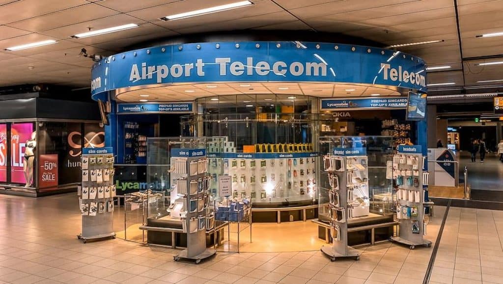 airport telecom at amsterdam airport