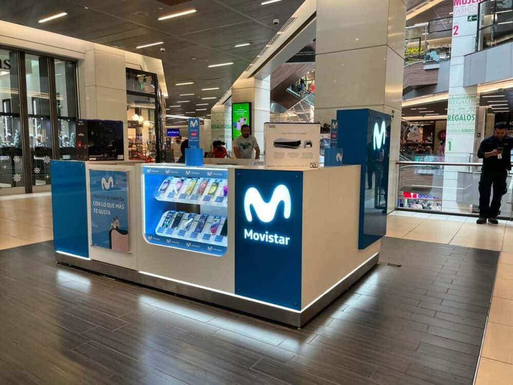 movistar kiosk sim at santiago airport