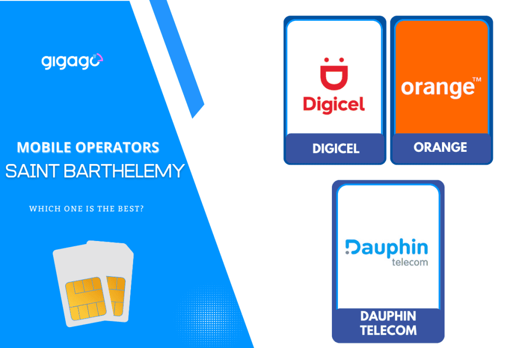 Main networks in Saint Barthélemy: Orange, Dauphin Telecom