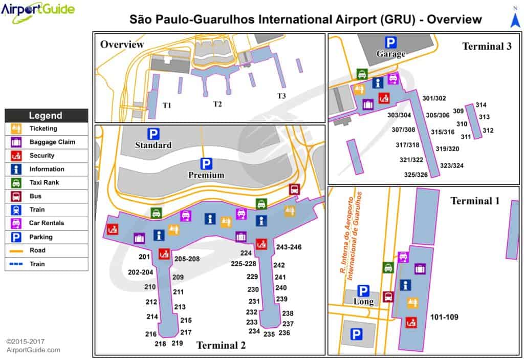 guarulhos airport map