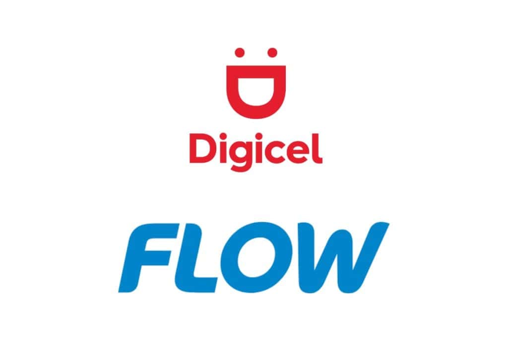 Two main providers: Flow and Digicel