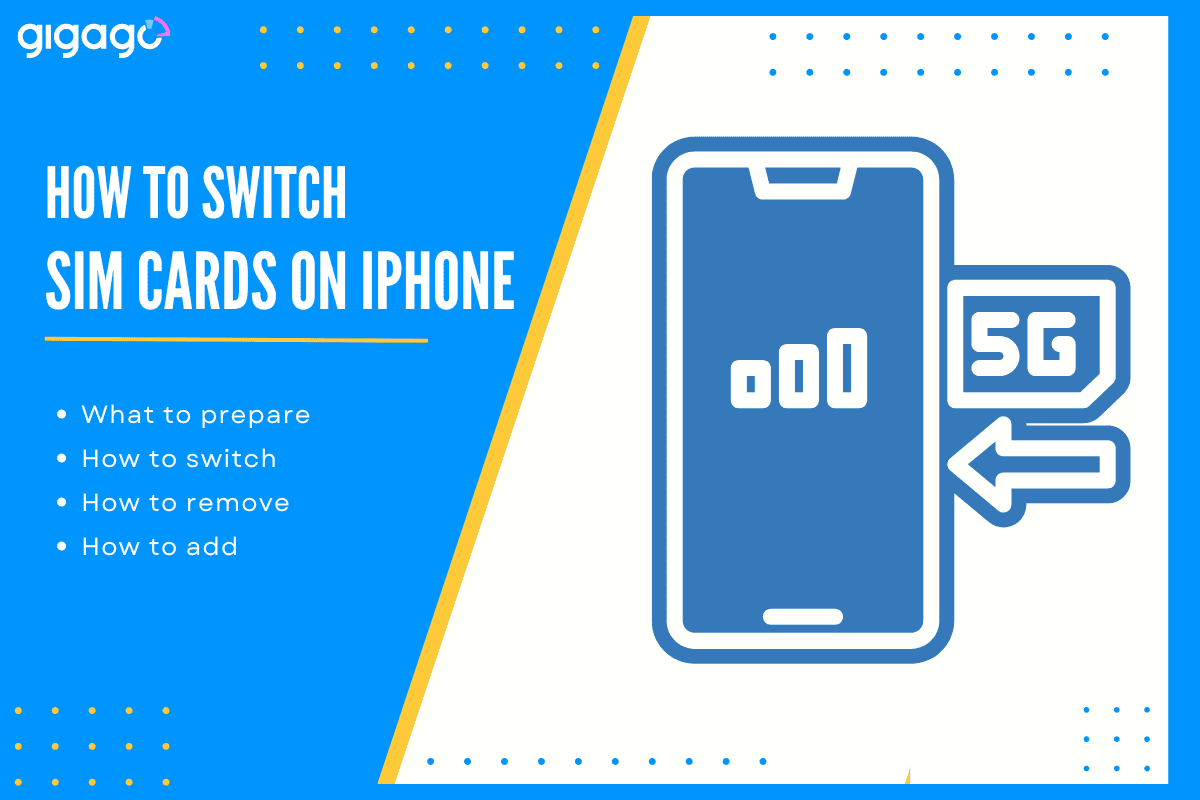 Guide to switch sim cards on iPhone