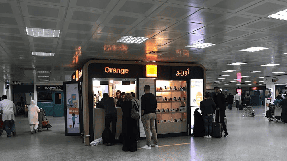 SIM card store at Tunis-Carthage International Airport 