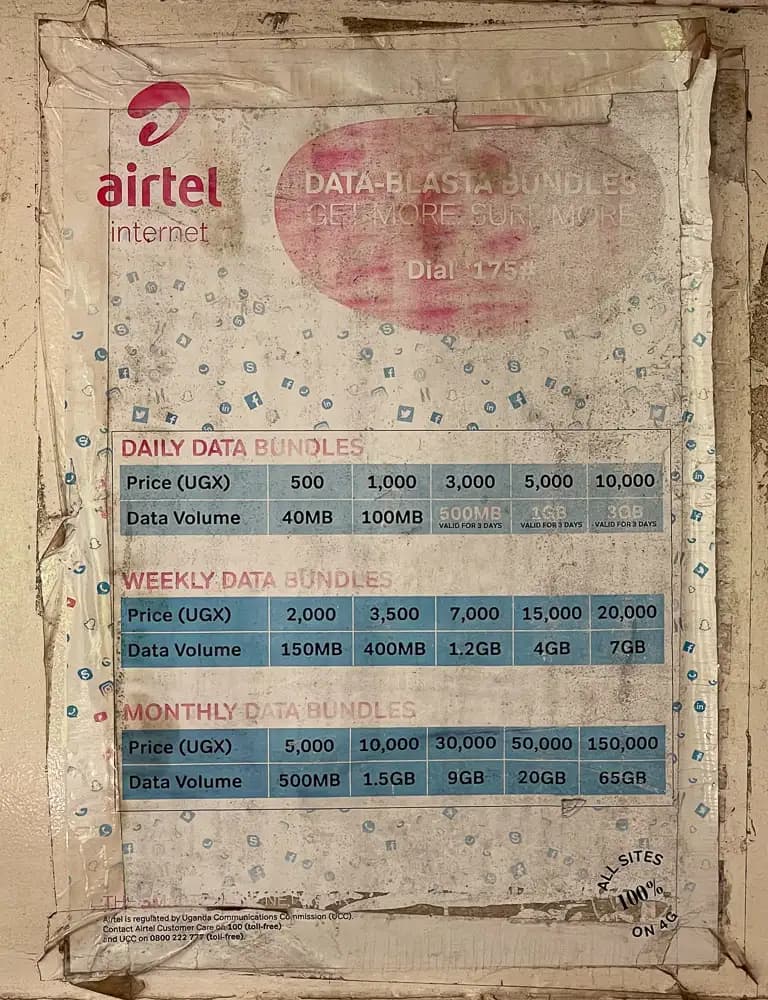 Airtel SIM Card packages in Uganda
