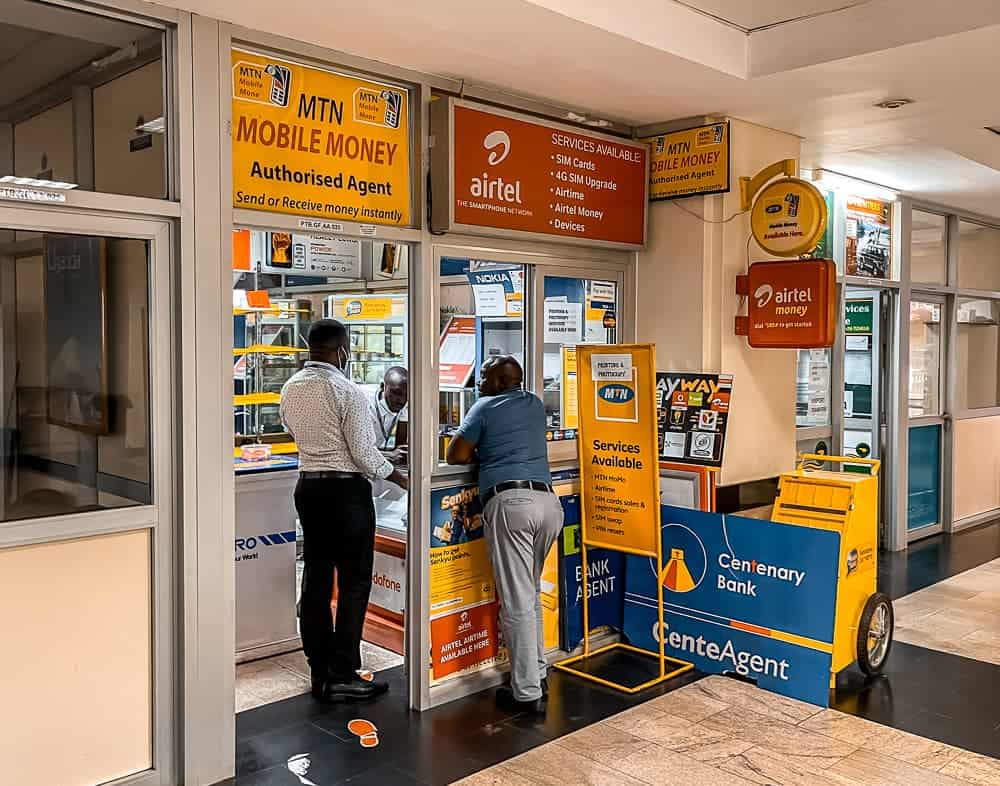 Buying SIM Card at the Uganda Airport