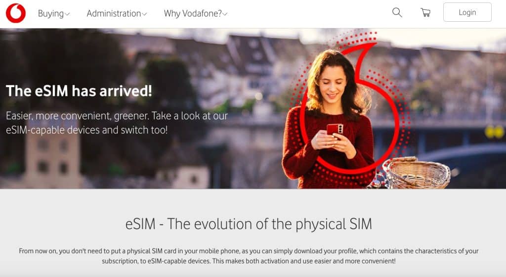 vodafone hungary esim