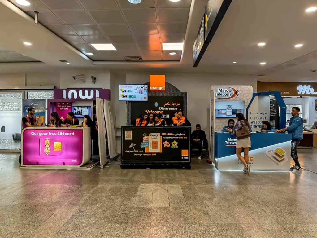 where to buy sim at mohammed v airport