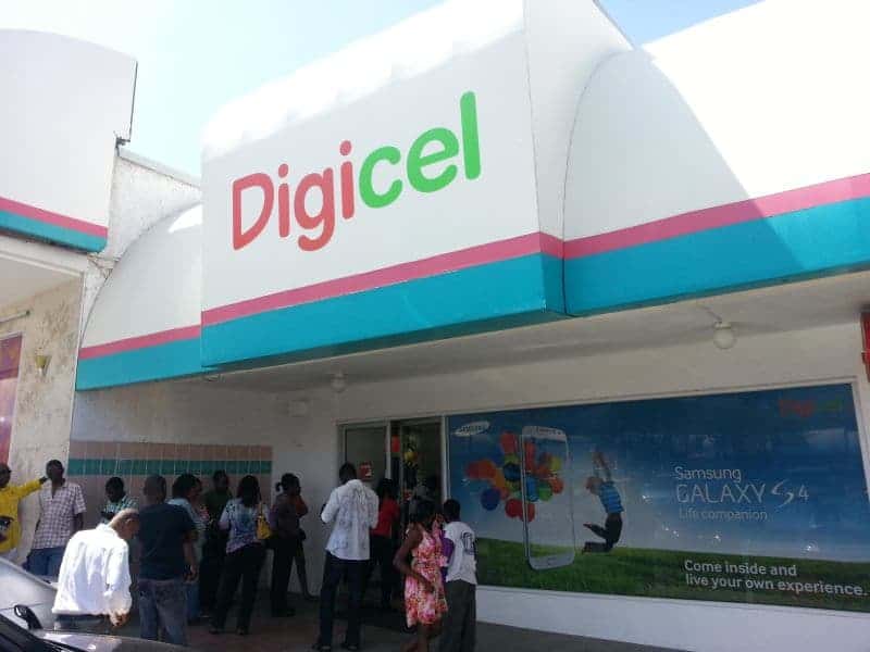 A Digicel store in Jamaica