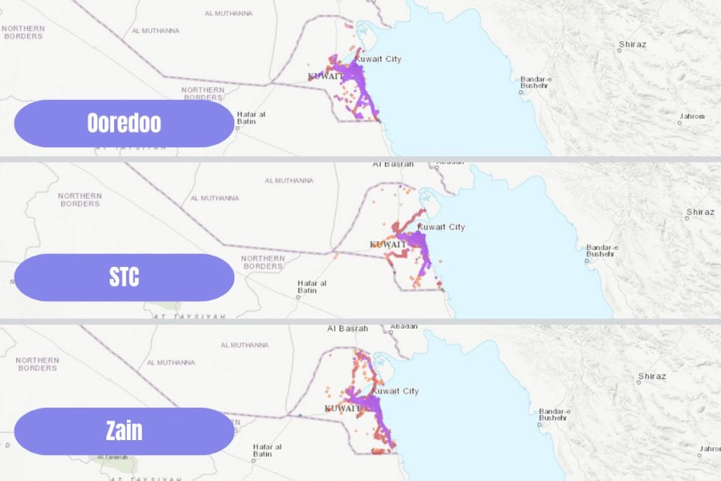 mobile coverage in kuwait